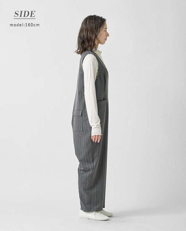 ケレン オールインワン サロペット kelen ヘリンボーン Vネック サロペット “BRIS” lkl25fpt2107 ☆☆ クーポン対象