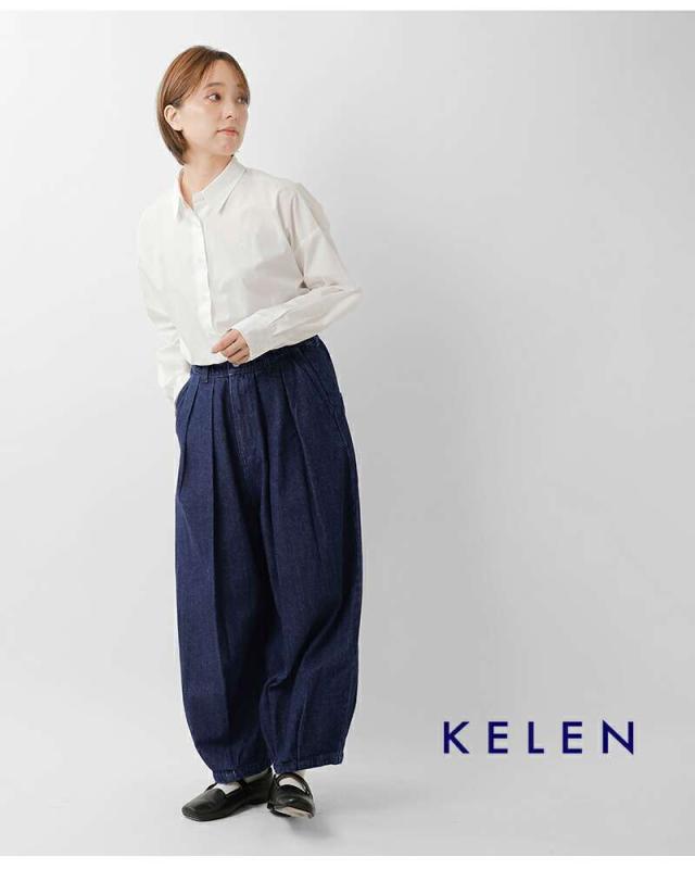 ケレン kelen ヘムデザイン コクーンシルエット デニムパンツ “SAFY” lkl25fpt2114 パンツ ☆☆ クーポン対象