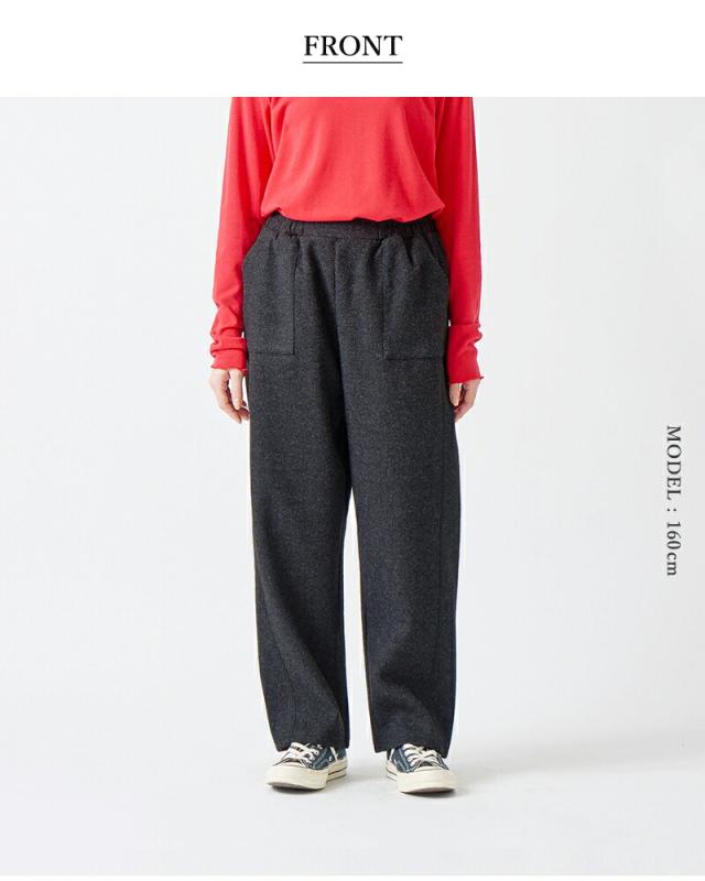 kelen ケレン デザイン ポケット テーパード トラウザー パンツ “LEDO” lkl25fpt2115-yo 2025aw新作 レディース クーポン対象