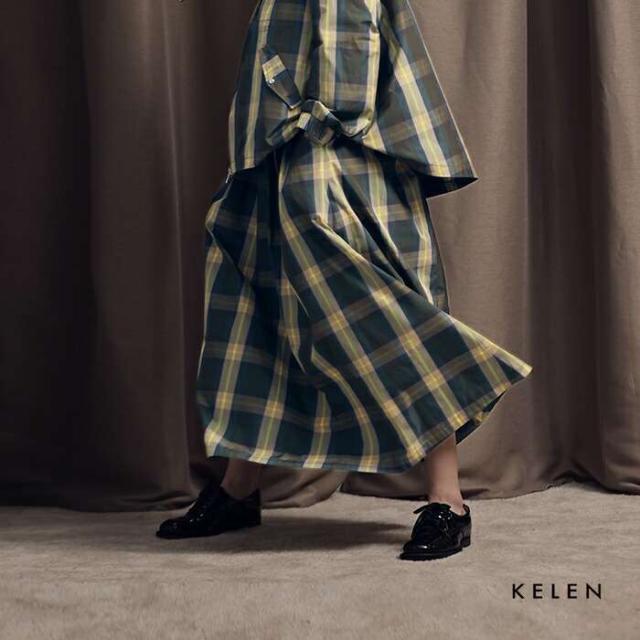 ケレン スカート kelen  チェック Aライン スカート “FELINA” lkl25fsk2045  ☆☆ クーポン対象