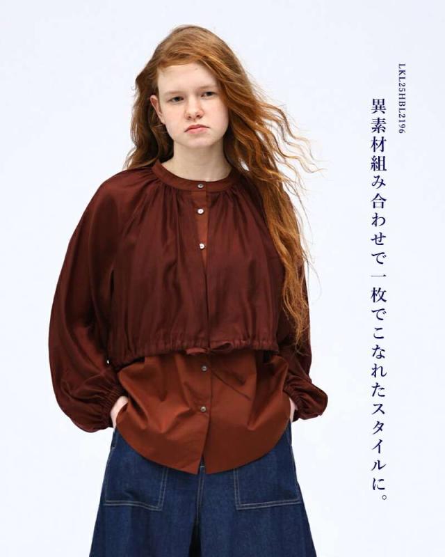 KELEN レイヤードデザインワンピース オフホワイトM （ケレン
