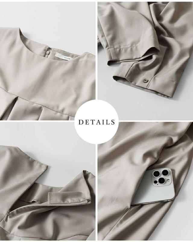 50%OFF ケレン ワンピース kelen タック デザイン ドレス “HILA” lkl25hop2102 クーポン対象