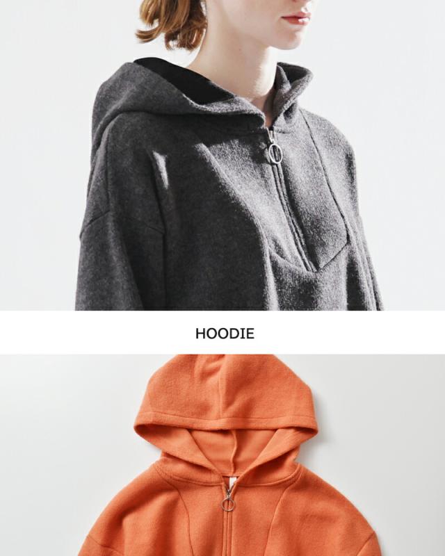 kelen ケレン  ストレッチ ジャージー ドローストリング ヘム フーディー プルオーバー “ZISS” lkl25wcs2011 レディース 2025aw新作 ☆☆ クーポン対象