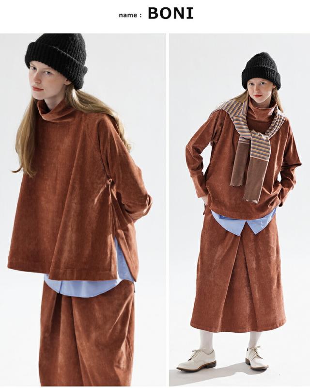 kelen ケレン  ストレッチ ジャージー ハイネック デザイン トップス “BONI” lkl25wcs2012 レディース 2025aw新作 ☆☆ クーポン対象