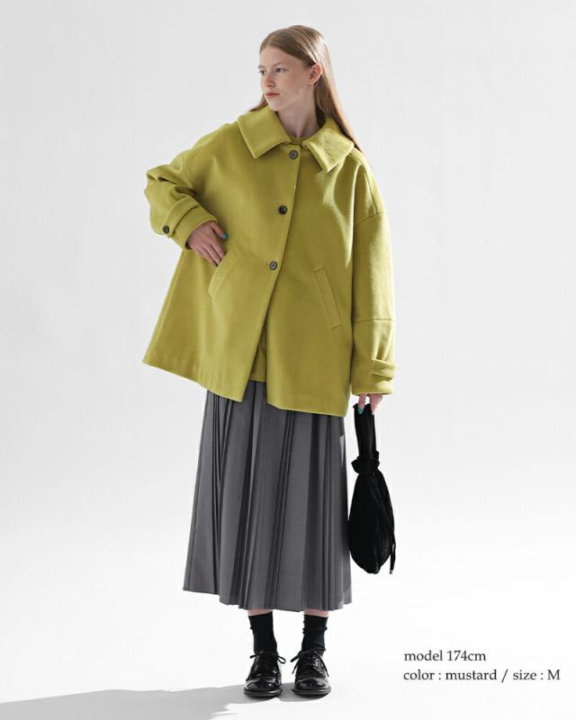 kelen ケレン  ビッグカラー Aライン コート “YONMY” lkl25wjk2078 レディース 2025aw新作 クーポン対象