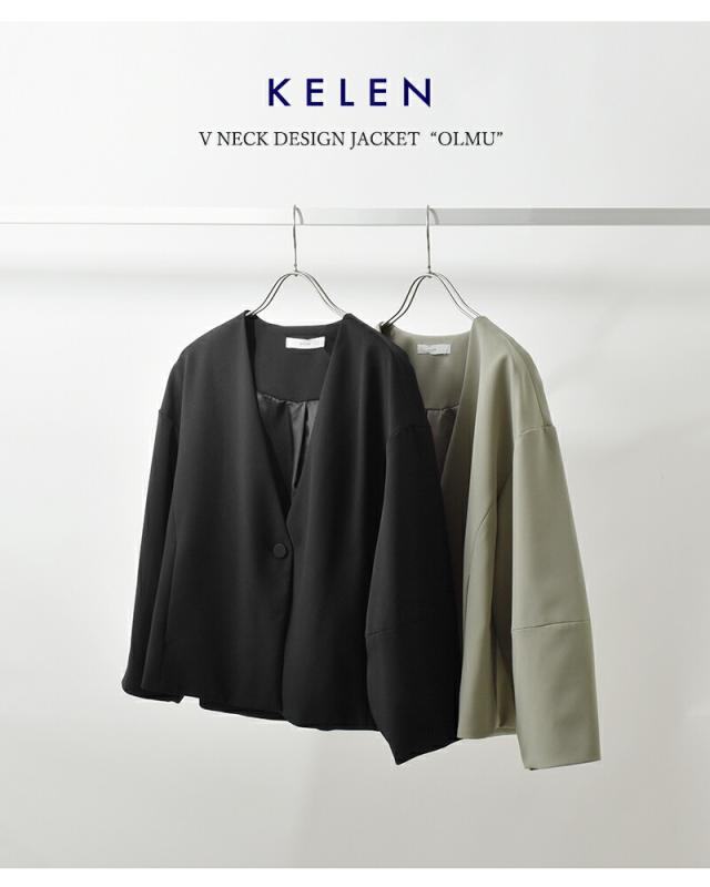 kelen ケレン Vネック デザイン ジャケット “OLMU” lkl26hjk2080 レディース  春夏_6