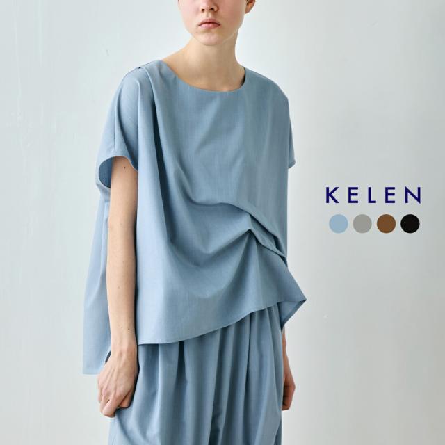 kelen ケレン  フレンチスリーブ タックデザイン トップス FED lkl26sbl2297 レディース  春夏