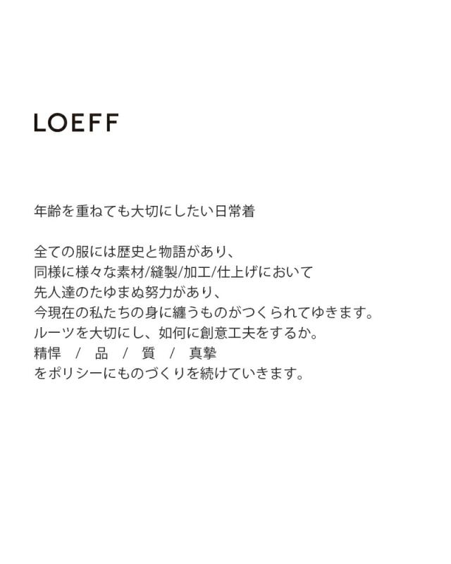 LOEFF ロエフ 高密度 ウール ギャバ ボンタン トラウザー パンツ 8814-2-000007 2026ss新作 春夏 レディース クーポン対象_4