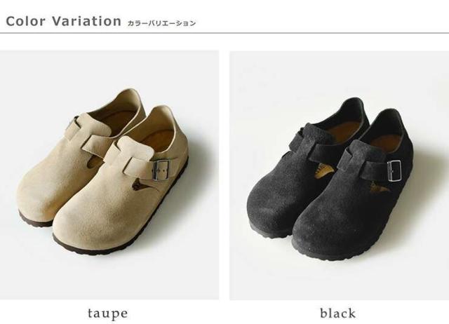 ビルケンシュトック 靴 シューズ BIRKENSTOCK スエード レザー ストラップ フラット シューズ “LONDON” london-same1-rf新作 レディース サイズ交換初回無料 クーポン対象