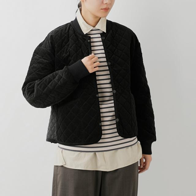 LAVENHAM ラベンハム  ベルベット キルティング パネル ボンバー ジャケット “PANELED BOMBER JACKET WOMENS” lv12112-yo 2025aw新作 レディース クーポン対象