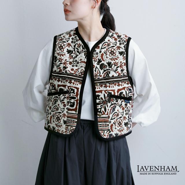 LAVENHAM ラベンハム ジャカード クロップド ソーンハム ベスト ジャケット JACQUARD CROPPED THORNHAM WOMENS lv13128 レディース 2026ss新作 春夏 クーポン対象