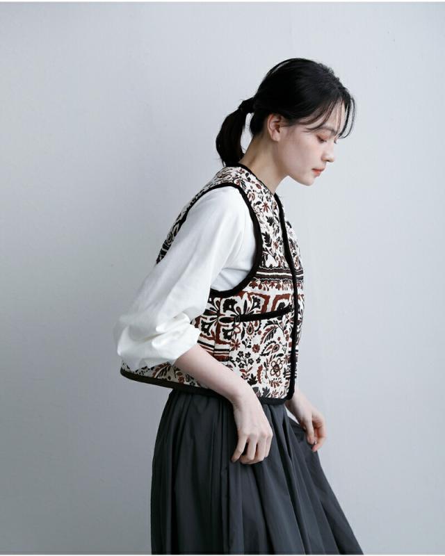 LAVENHAM ラベンハム ジャカード クロップド ソーンハム ベスト ジャケット JACQUARD CROPPED THORNHAM WOMENS lv13128 レディース 2026ss新作 春夏 クーポン対象_8