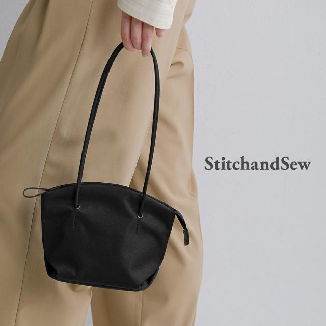 [2026aw新作]StitchandSew スティッチアンドソー コーデュラナイロン ジップショルダー ミニバッグ m305d レディース 秋冬