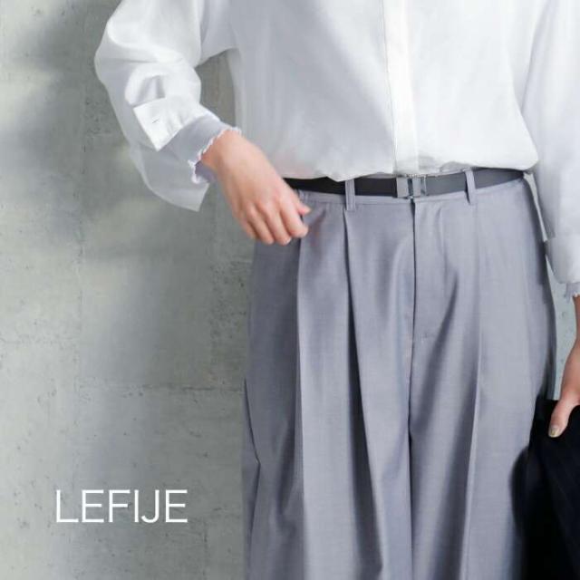 レフィエ ベルト LEFIJE  カウレザー GI ベルト “Tresor” m4689a  クーポン対象