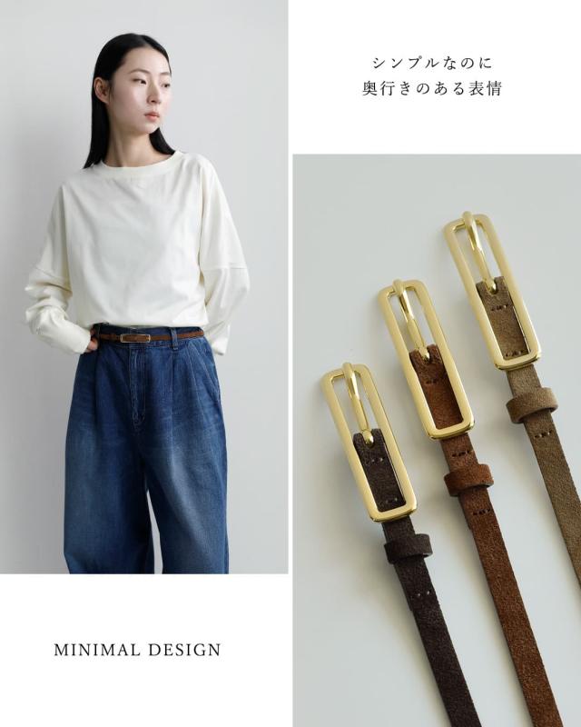 LEFIJE レフィエ カウレザー ベルト Alaska m5251b レディース 2026ss新作 春夏 クーポン対象