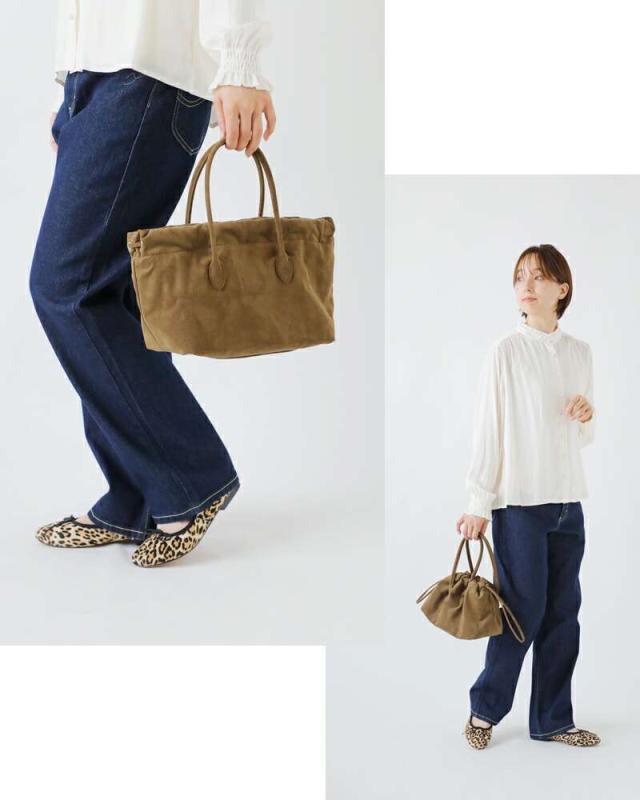 メアリオルターナ ハンドバッグ MARY AL TERNA  ウルトラスエード 巾着 ミニ ハンドバッグ “WRING” ma5227bg-38  クーポン対象