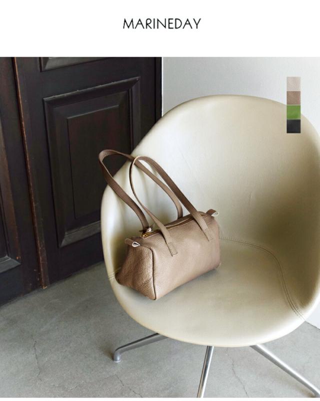 マリンデイ ボストンバッグ MARINE DAY  シュリンク カウレザー ボストンバッグ “MARIA” maria
