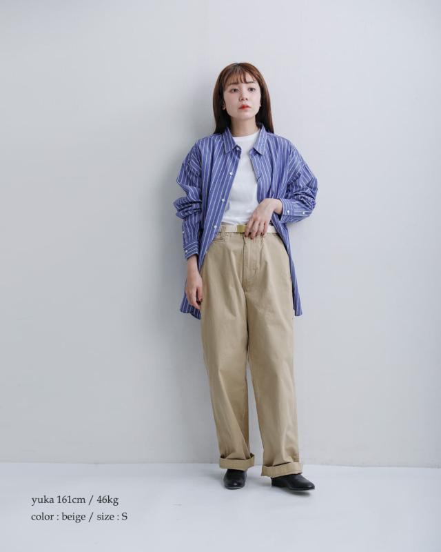 MASTER&Co. マスターアンドコー ベルト付き コットン チノパンツ mc076 2026ss新作 春夏 クーポン対象_3