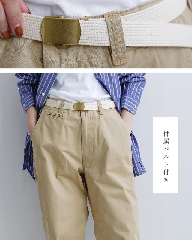 MASTER&Co. マスターアンドコー ベルト付き コットン チノパンツ mc076 2026ss新作 春夏 クーポン対象_9