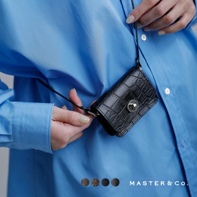MASTER&Co. マスターアンドコー レザー ショルダーバッグ mc1652 レディース 2026ss新作 春夏 クーポン対象