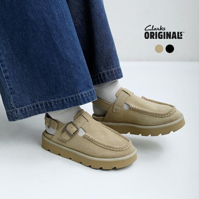 clarks クラークス スエード バックベルト サンダル meare-easy レディース 2026ss新作 春夏 クーポン対象
