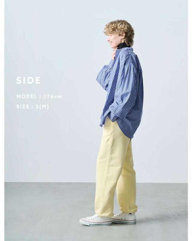 カーキ ブラウス kha:ki  ブロード ボリュームスリーブ バンドカラー シャツ “GOLD DOT SHIRTS” mil25fbl3149  ☆☆ クーポン対象 カーキ ブラウス kha:ki ブロード ボリュームスリーブ バンドカラー