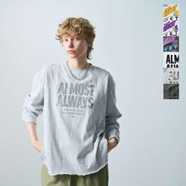 カーキ Tシャツ kha:ki  コットン プリント 長袖 Tシャツ mil25fcs3468-9  ☆☆ クーポン対象