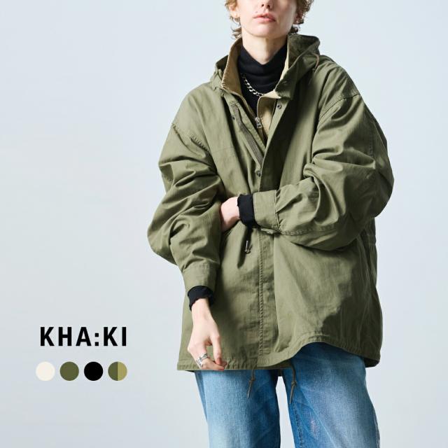 kha:ki カーキ  Aライン ミドル モッズコート “NEW TYPE-51 PARKA” mil25fjk3051-ms 2025aw新作 レディース ☆☆ クーポン対象