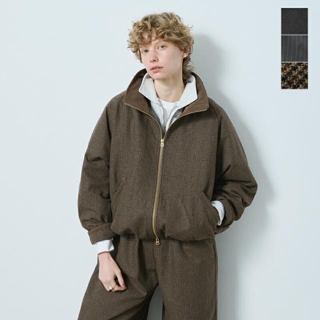 kha:ki カーキ  ワイド ハリントン ジャケット “WIDE HARRINGTON JACKET” mil25fjk3237-mn 2025aw新作 レディース ☆☆ クーポン対象