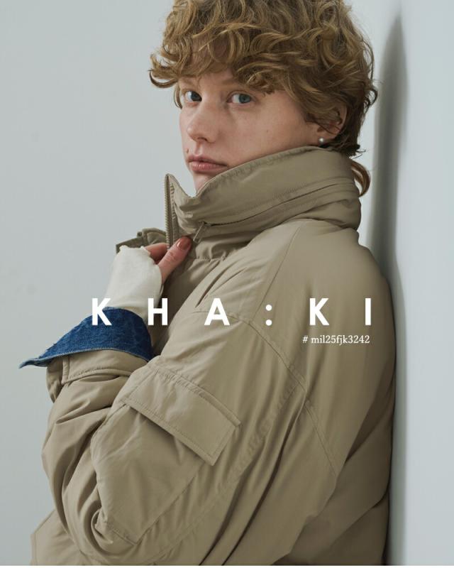 セール 20%OFF kha:ki カーキ ミリタリー パティングコート “MIL