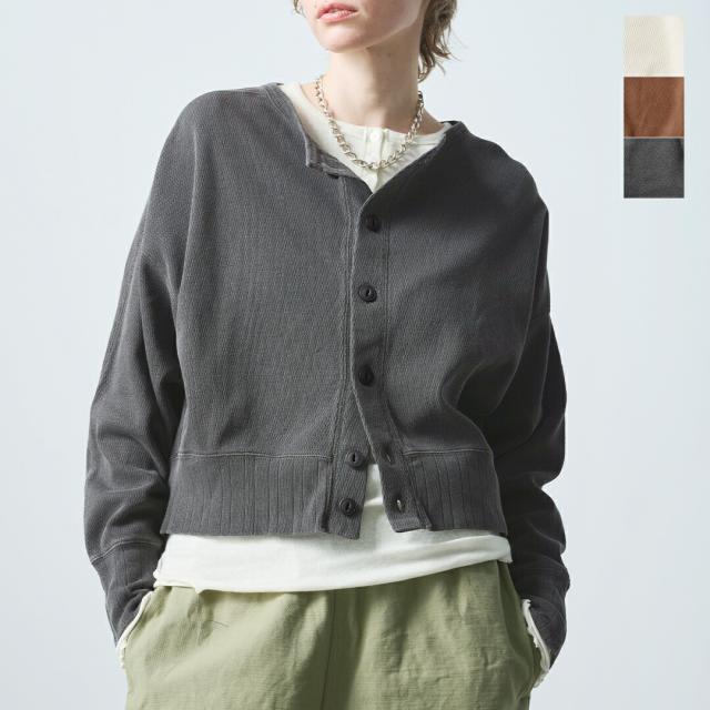 kha:ki カーキ コットン ハニカム カーディガン “HONEYCOMB CARDIGAN” mil25fcs3472-mn 2025aw新作 レディース ☆☆ クーポン対象