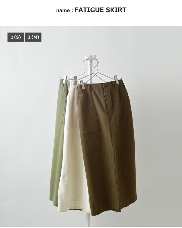 kha:ki カーキ ルーズバックサテン ファティーグ ミリタリー スカート “FATIGUE SKIRT” mil26hsk3096 レディース 2026ss新作 春夏 クーポン対象_6