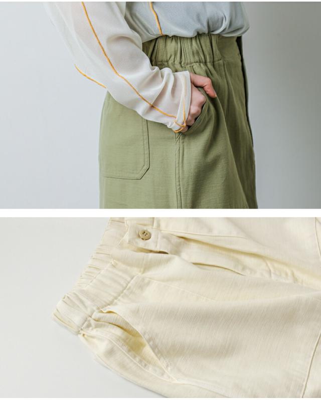 kha:ki カーキ ルーズバックサテン ファティーグ ミリタリー スカート “FATIGUE SKIRT” mil26hsk3096 レディース 2026ss新作 春夏 クーポン対象_12