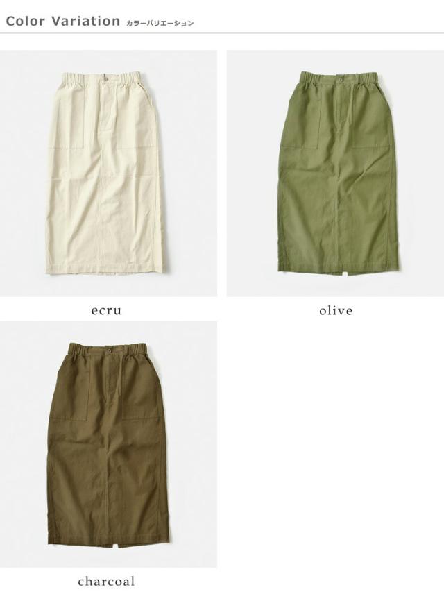 kha:ki カーキ ルーズバックサテン ファティーグ ミリタリー スカート “FATIGUE SKIRT” mil26hsk3096 レディース 2026ss新作 春夏 クーポン対象_15