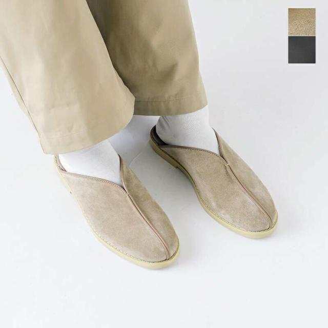 モールシューズ スリッポン靴 シューズ molle shoes  撥水 レザー コンフォート カンフー ミュール スリッポン “KUNG-FU MULE” mls210301-26  ☆☆ クーポン対象