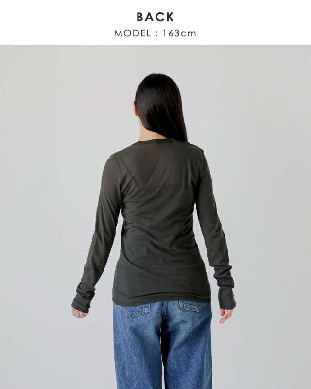 ミューニック Tシャツ Munich コットン シアー ストレッチ リブ クルー