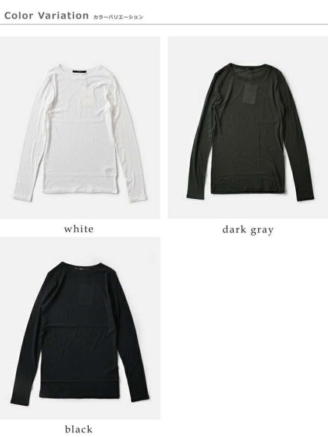 ミューニック Tシャツ Munich コットン シアー ストレッチ リブ クルー