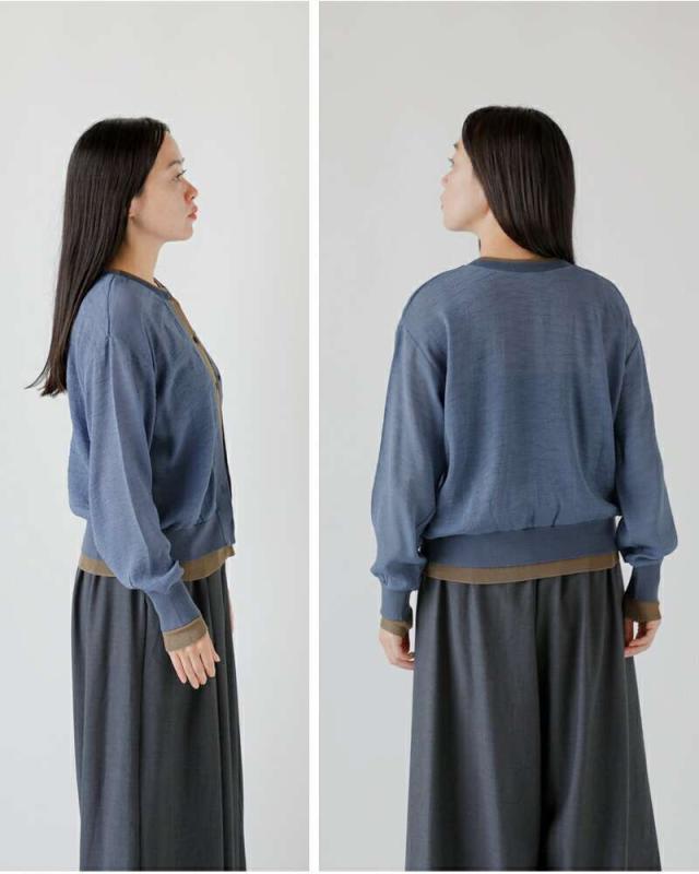 ミューニック カーディガン Munich クレープジョーゼット ニット