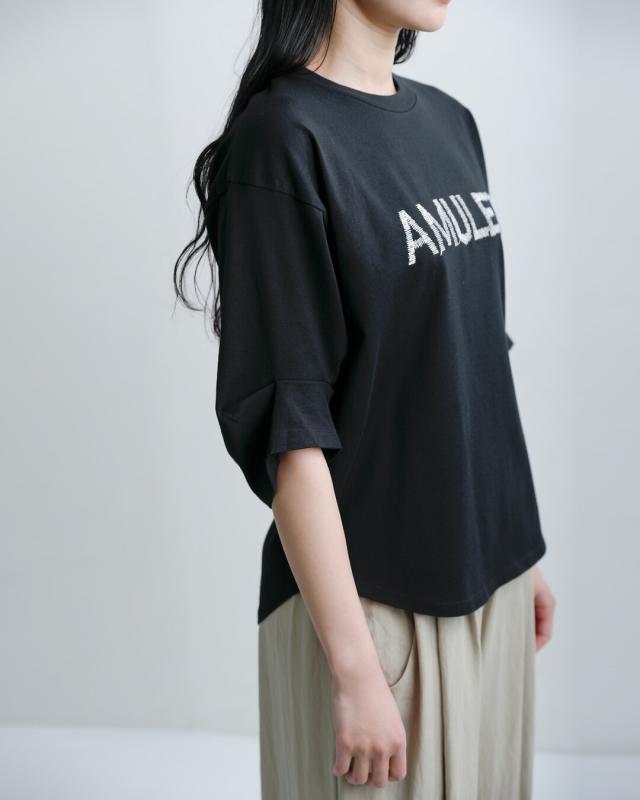 Munich ミューニック コットン ウォッシュドジャージー レタード刺繍 Tシャツ mn261u21 レディース 春夏_1