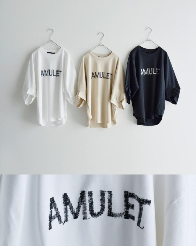 Munich ミューニック コットン ウォッシュドジャージー レタード刺繍 Tシャツ mn261u21 レディース 春夏_4