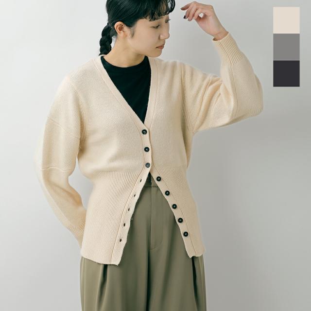 MANON マノン  スイッチスリーブ Vネック カーディガン “SWITCH SLEEVE V NECK CARDIGAN” mnn-kt-043-yo 2025aw新作 レディース ☆☆ クーポン対象