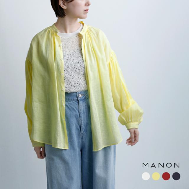 MANON マノン フレンチリネン アミカルシャツ “FRENCH LINEN AMICAL SHT” mnn-sh-309 レディース  春夏