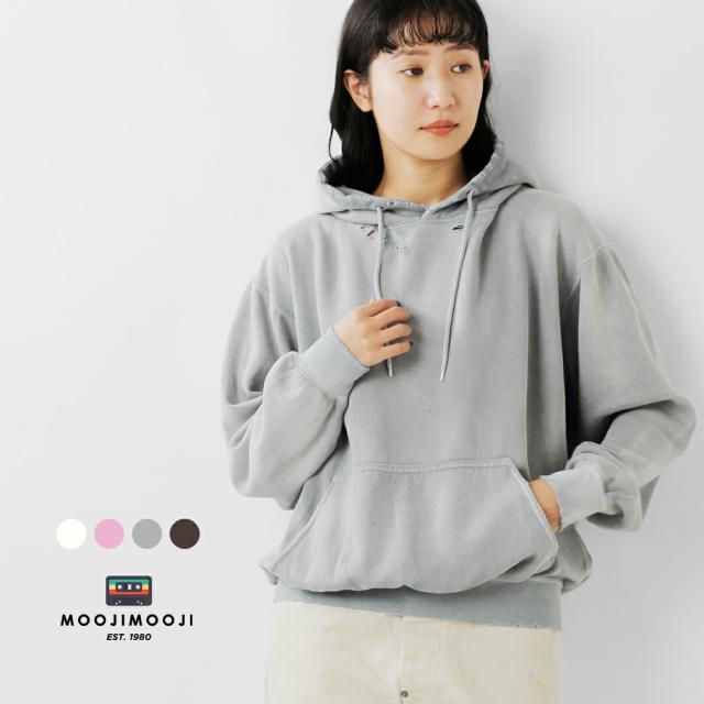 MOOJIMOOJI ムージームージー コットン クラシック フーディー エイジド スウェット パーカー “CLASSIC HOODIE AGED” moo-25f-11-ms 2025aw新作 レディース ☆☆ クーポン対象