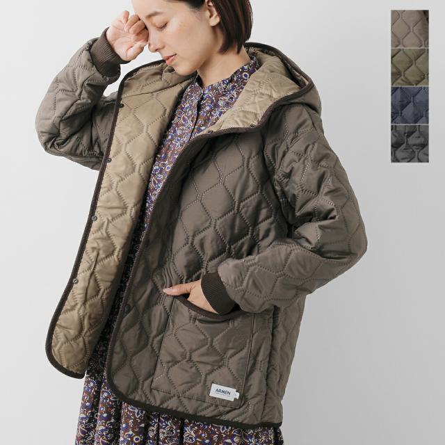 ARMEN アーメン  ヒートキルト オーバーサイズ フーデッド ジャケット nam2561pp-mn 2025aw新作 ユニセックス クーポン対象