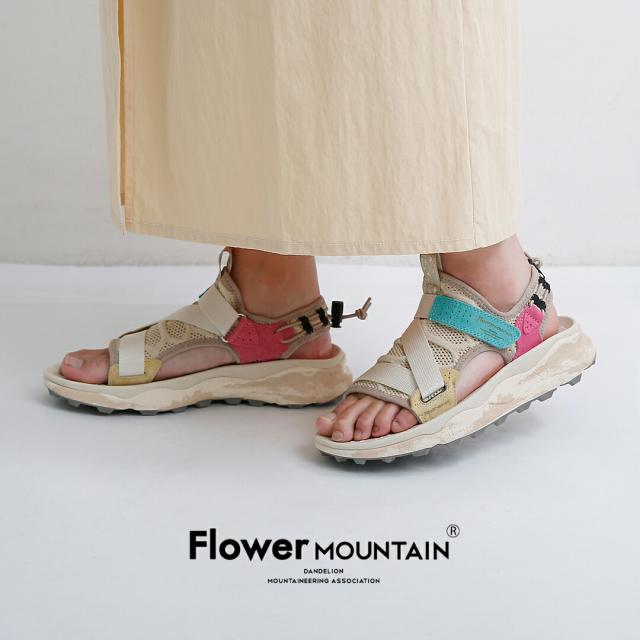 Flower MOUNTAIN フラワーマウンテン ハニカムメッシュ レザー アウトドア サンダル “NAZCA” nazca  春夏 レディース