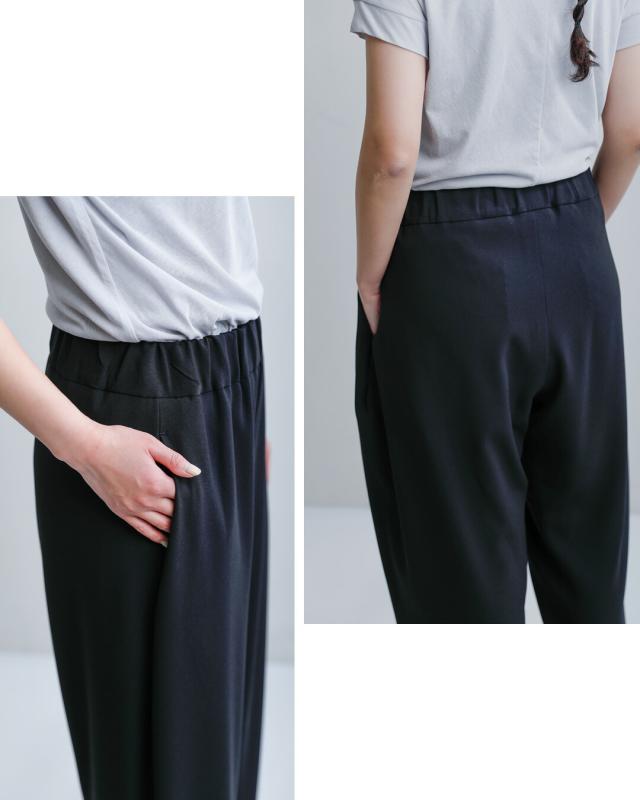 NO CONTROL AIR ノーコントロールエアー ライトクレープダブルクロス ワイドテーパード モモヤマパンツ nk-nc9843pf レディース 春夏_10