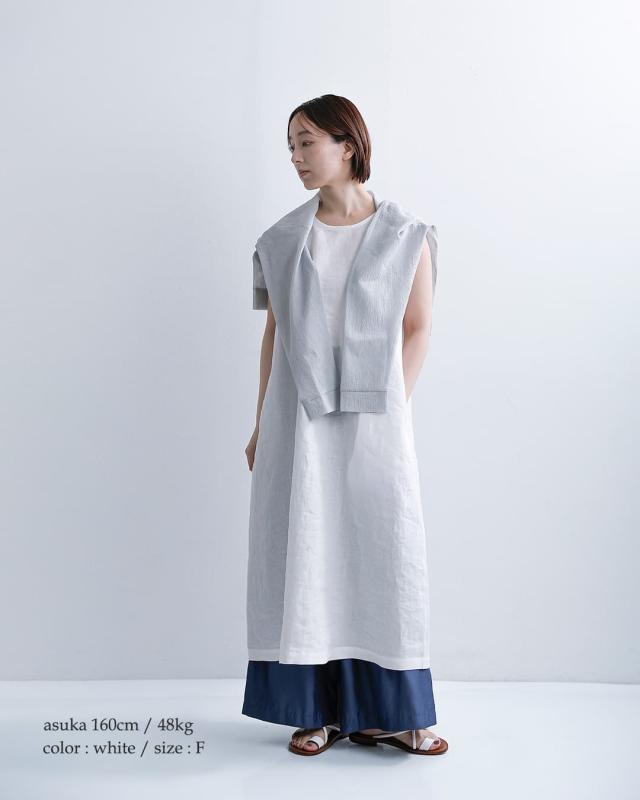 nooy ヌーイ リネン シルバー tie ドレス nop26s09 レディース 2026ss新作 春夏 クーポン対象_3
