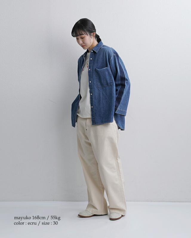 ordinaryfits オーディナリーフィッツ コットン ワイド デニム パンツ BELL PANTS 180-126 2026ss新作 春夏 レディース クーポン対象_3