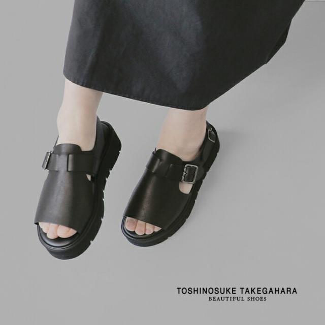BEAUTIFUL SHOES ビューティフルシューズ ステアレザー ビブラムソール オープントゥ サンダル open-toe-sandals 2026ss新作 春夏 レディース クーポン対象_1