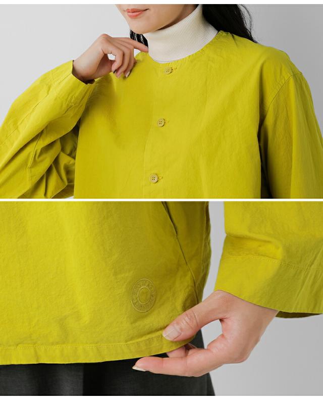 ORCIVAL オーチバル オーシバル ツイルダンプ カラーレス シャツ or